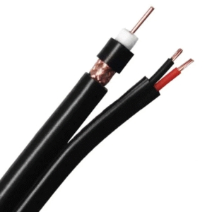 Siamese RG59 CCTV cable with  2/18AWG DC power cables 300m