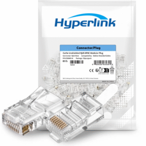 RJ45 Connectors RJ45 Crimp Ends 8P8C UTP Network Plug for CAT5E Cable100PCS