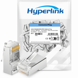 RJ45 Connectors RJ45 Crimp Ends 8P8C shield Network Plug for CAT5E Cable100PCS