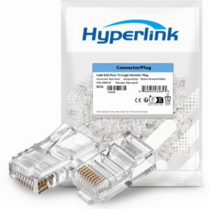 Cat6 RJ45 Connectors,100-PACK Cat6 RJ45 Ends, Ethernet Cable Crimp Connectors UTP Network Plug