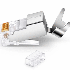 Cat6A screen RJ45 Connectors Cat6 RJ45 Ends, Ethernet Cable Crimp Connectors Network Plug 1U 100pcs