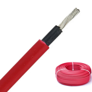 Solar DC cable PV wires 2.5mm 4mm 6mm red 100m/roll