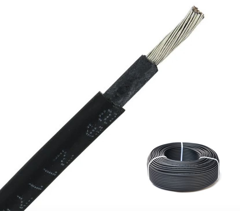 Solar PV cable 2.5mm 4mm 6mm black for power supply 100m