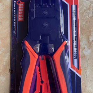 3 in 1 Modular Crimping Tool, RJ45, RJ11, RJ12, Cat5E/ Cat6 Cable Cutter Pliers & Cable Punch Down Cutter Tool Stripper