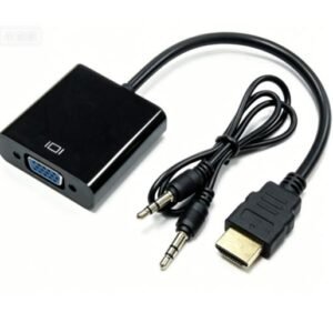 HDMI to VGA Adapter with 3.5mm Aux Audio Port