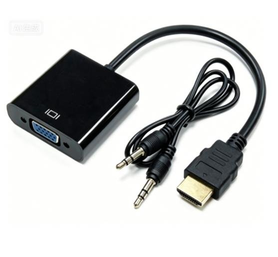 HDMI to VGA Adapter with 3.5mm Aux Audio Port