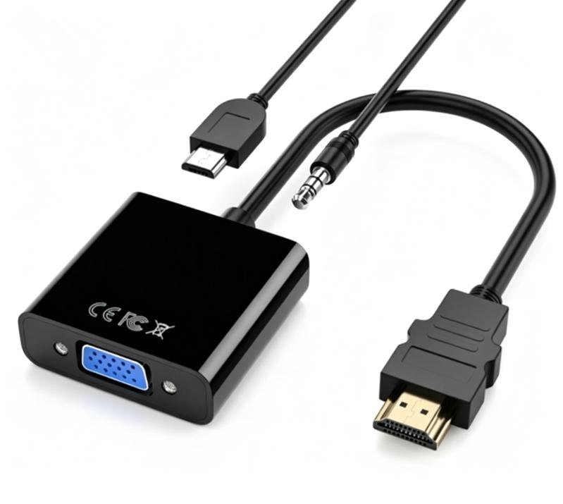 HDMI to VGA Adapter with Audio & Power